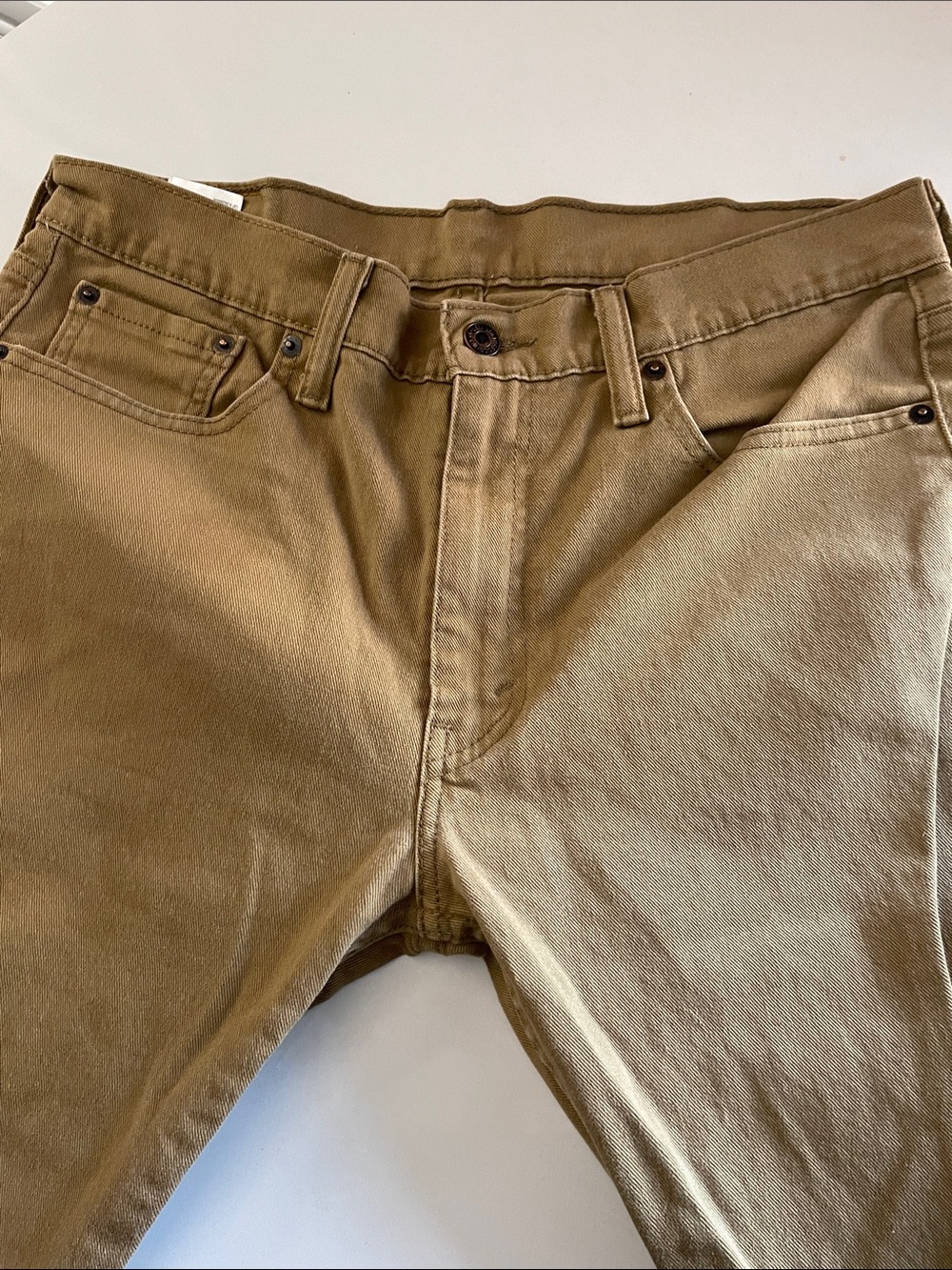Levi's 513 Slim Straight Men's Jeans - Khaki/Tan 32x32 - Picture 3 of 6